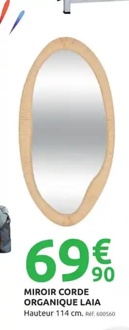 Miroir corde organique laia