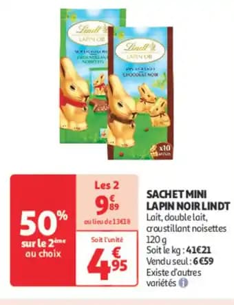 Promotion Exclusives de 70
Lindt : Découvrez l'Offre incontournable