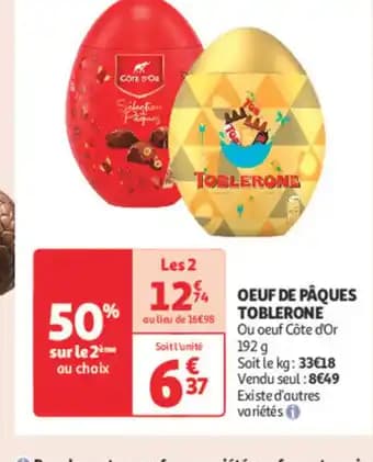 Promotion Exclusives de 1
            
        
        Toblerone : Découvrez l'Offre incontournable