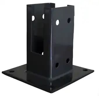 Platine de fixation pour poteau bois neva