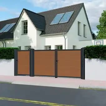 Portail aluminium et composite delfis