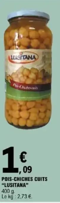 LUSITANA Pois-chiches cuits 400 g