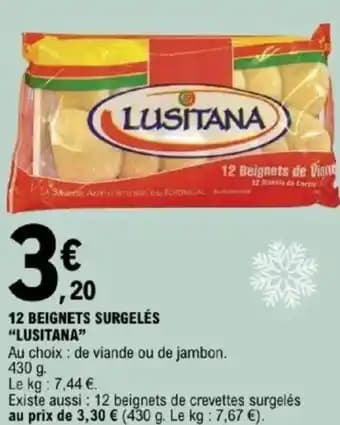 "LUSITANA" 12 beignets surgelés 430 g