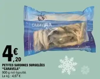 "CARAVELA" Petites sardines surgelées 900 g