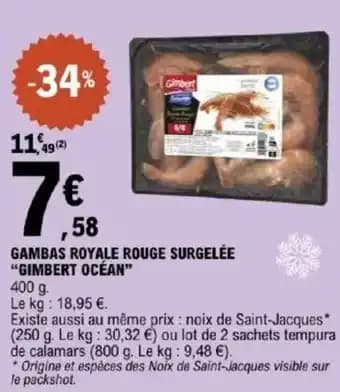 Promotion Exclusives de 8
            
        
        Gambas : Découvrez l'Offre incontournable