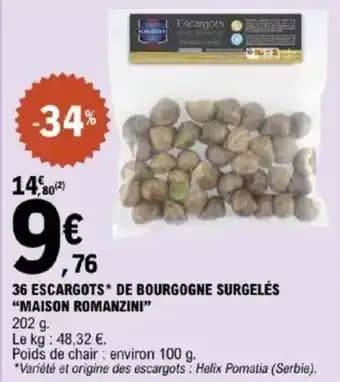 Promotion Exclusives de 4
            
        
        Escargots de bourgogne : Découvrez l'Offre incontournable