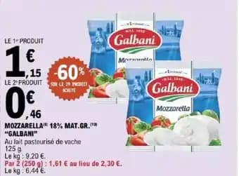 Promotion Exclusives de 12
            
        
        Galbani : Découvrez l'Offre incontournable