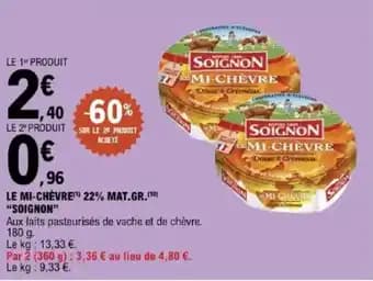 Promotion Exclusives de 4
            
        
        Soignon : Découvrez l'Offre incontournable