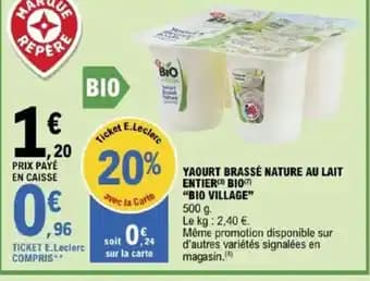 Promotion Exclusives de 21
            
        
        Lait bio : Découvrez l'Offre incontournable