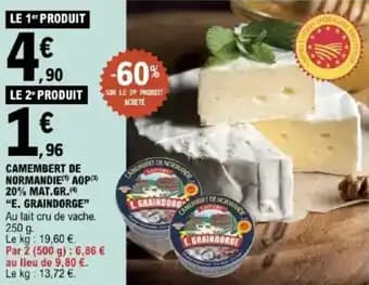Promotion Exclusives de 7
            
        
        Camembert de normandie : Découvrez l'Offre incontournable