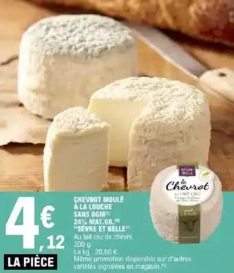 "SÈVRE ET BELLE" Chevrot moulé à la louche sans ogm 24% mat.gr. 200 g