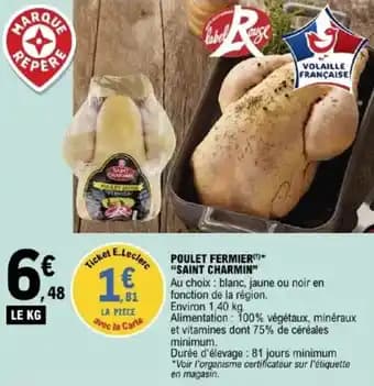 "SAINT CHARMIN” Poulet fermier