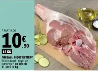 Promotion Exclusives de Agneau gigot entier : Découvrez l'Offre incontournable