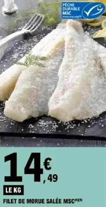Filet de morue salée msc