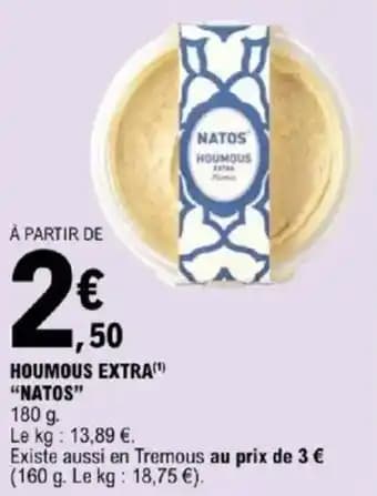 "NATOS" Houmous extra 180 g