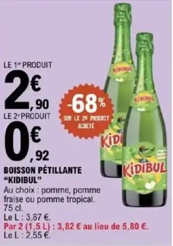 "KIDIBUL" Boisson pétillante 75 cl