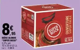 "SUPER BOCK" Bière blonde 3 l