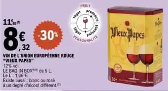 Promotion Exclusives de 11
            
        
        Vin rouge : Découvrez l'Offre incontournable