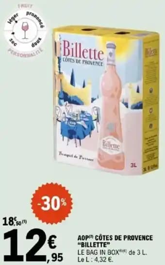 Promotion Exclusives de 1
            
        
        Billette : Découvrez l'Offre incontournable