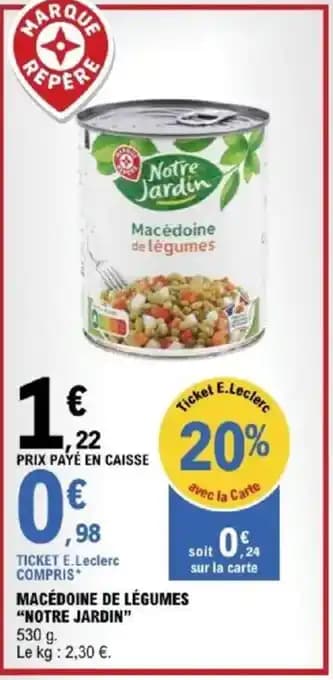 Promotion Exclusives de 4
            
        
        Macedoine de légumes : Découvrez l'Offre incontournable