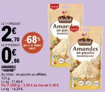 "VAHINÉ" Amandes 125 g