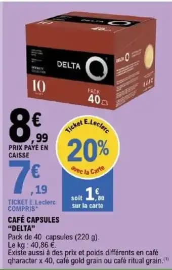 Promotion Exclusives de 10
            
        
        Café capsules : Découvrez l'Offre incontournable