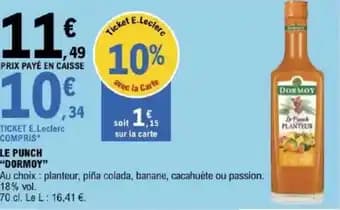 "DORMOY” Le punch 70 cl