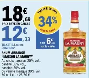 Promotion Exclusives de 2
            
        
        Rhum arrangé : Découvrez l'Offre incontournable