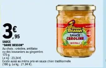 "DAME BESSON" Sauce 170 g