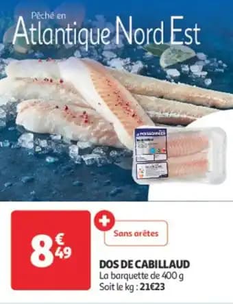 Dos de cabillaud 400 g