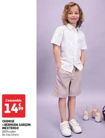 INEXTENSO Chemise + bermuda garçon
