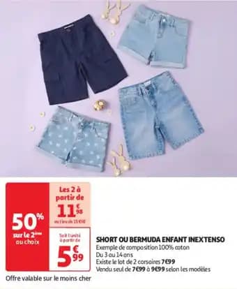 INEXTENSO Short ou bermuda enfant