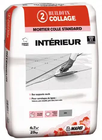 Mortier-colle intérieur gris c1