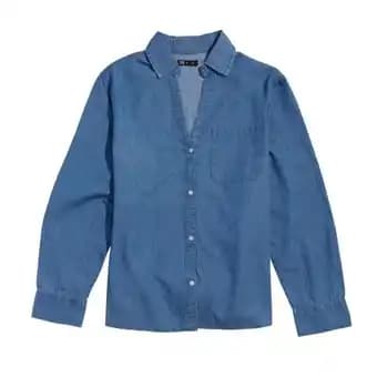 TEX Chemise manches longues chambray femme