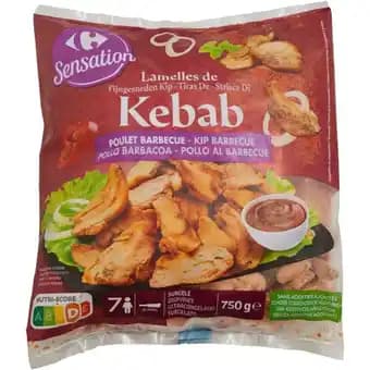 CARREFOUR SENSATION Lamelles de kebab surgelées