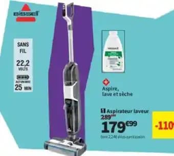 Aspirateur laveur