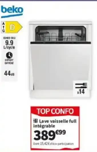 BEKO Lave vaisselle full intégrable