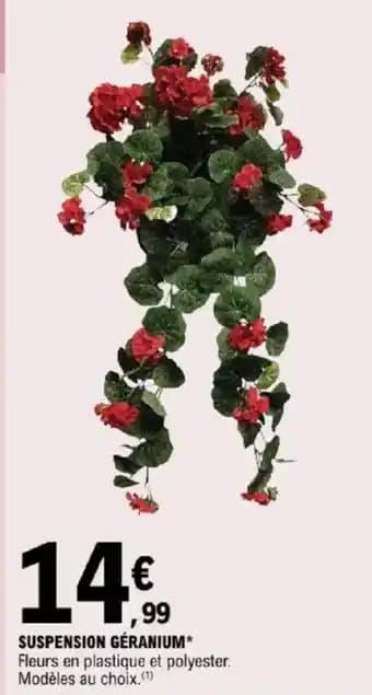 Suspension géranium