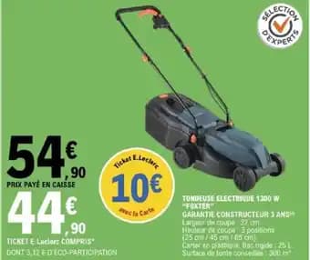 "FOXTER" Tondeuse electrique 1300 w