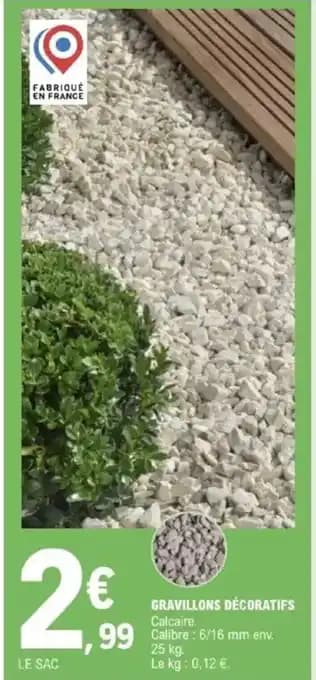 Gravillons décoratifs