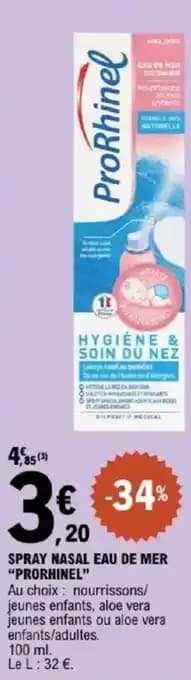 "PRORHINEL" Spray nasal eau de mer 100 ml