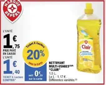 "CLAIR"  Nettoyant multi-usages 1,5 l