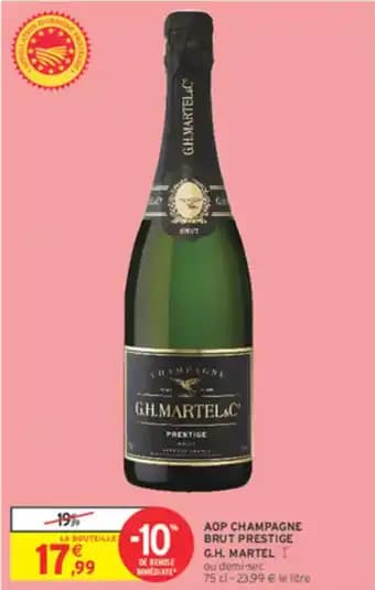 Aop champagne brut prestige g.h. martel 75 cl