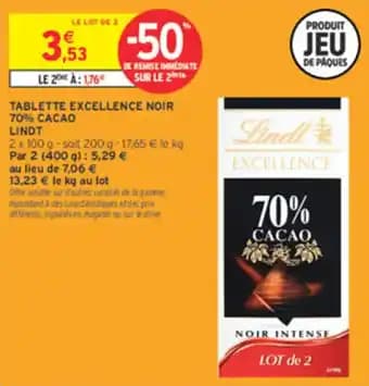 Promotion Exclusives de 11
70% cacao : Découvrez l'Offre incontournable