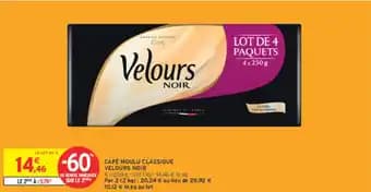 Café moulu classique velours noir 250 g