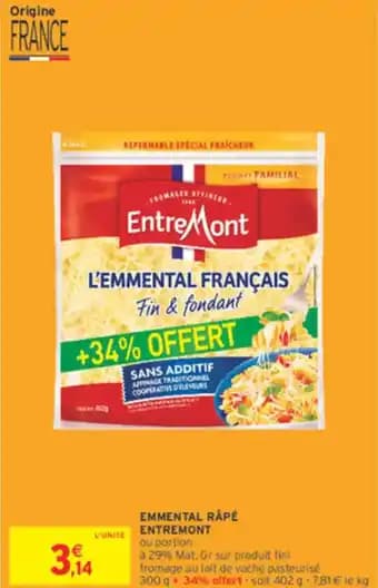Promotion Exclusives de 2
Entremont : Découvrez l'Offre incontournable