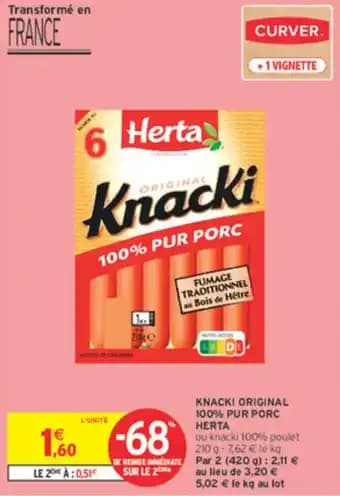 Promotion Exclusives de 3
Knacki : Découvrez l'Offre incontournable