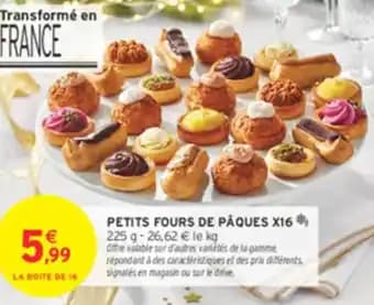 Petits fours de paques x16 225 g