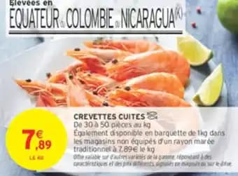 Crevettes cuites 1 kg