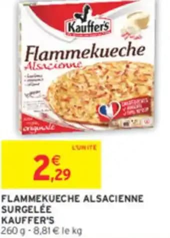Flammekueche alsacienne surgelee kauffer's 260 g